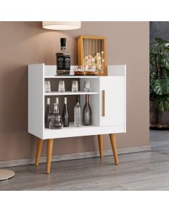 Aparador Buffet Cantinho do Café Ii com Nichos Branco