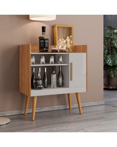 Aparador Buffet Cantinho do Café Ii com Nichos Naturalle/off-white