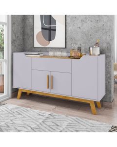 Aparador Buffet Sala Future 4 Portas 1 Gaveta Off-white/cinamomo