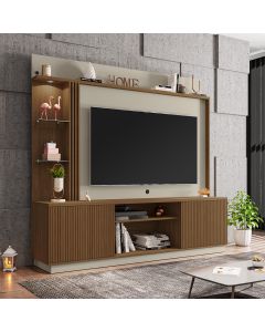 Home Painel Atlanta Tv até 65 Cinamomo/off-white/ripado