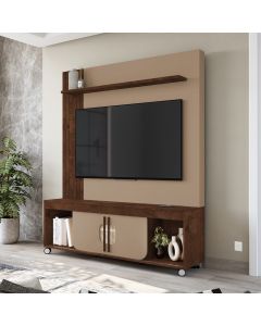Home Painel Maragogi Tv at&eacute; 65 Polegadas 2 Portas Carvalho/Fendi