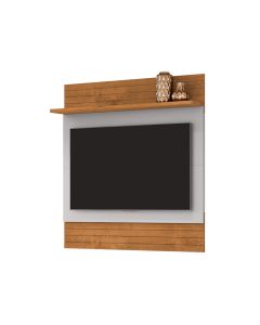Painel Sala Angra para Tv até 50 Polegadas 1 Prateleira Naturalle/off-white