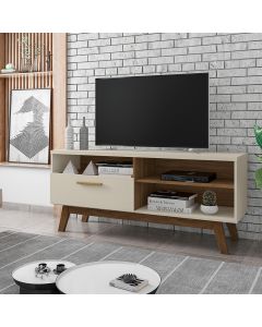 Rack Sala Paládio para Tv até 55 1.4 Off-white/cinamomo