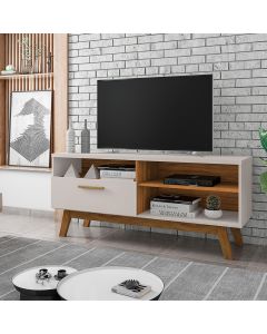 Rack Sala Paládio para Tv até 55 1.4 Off-white/naturalle
