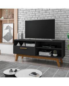 Rack Sala Paládio para Tv até 55 1.4 Preto Fosco